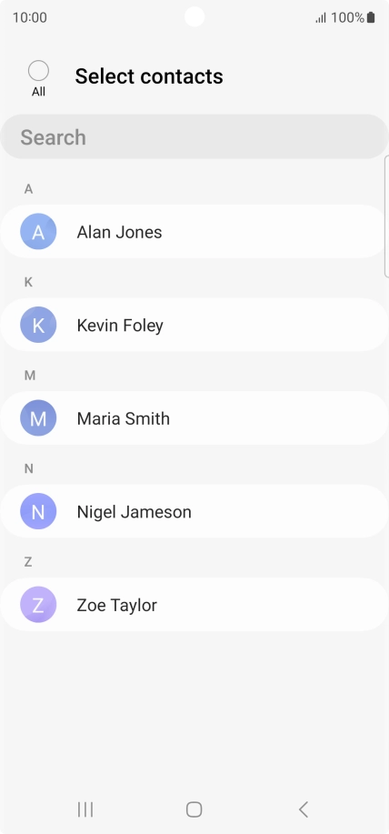 Press the field above 