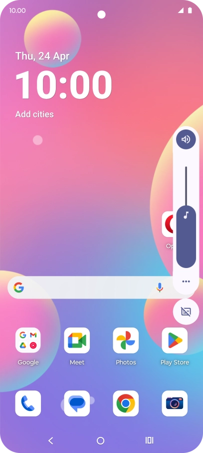 Press the sound mode icon.