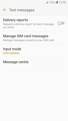 Press Message centre.