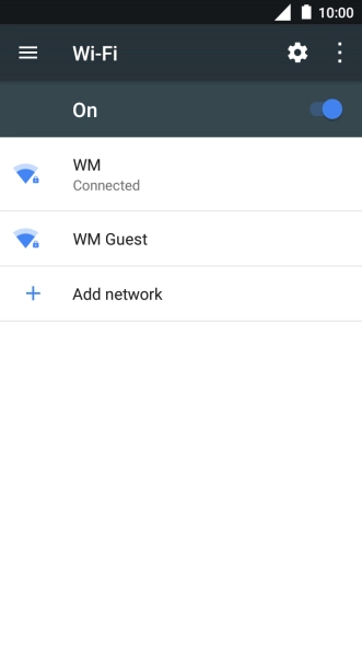 Press the Home key to return to the home screen.
