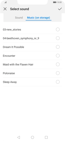 Press the required ring tones to hear them.