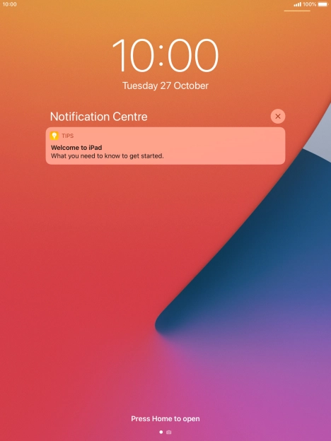 Press the required notification and follow the instructions on the screen to use the selected function.
