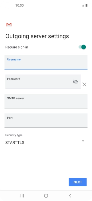 Press the field below 