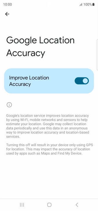 If you press the indicator next to 