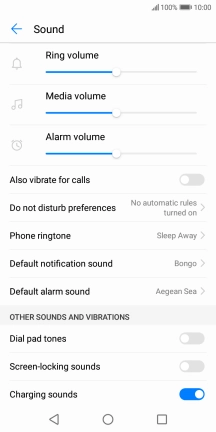 Press the Home key to return to the home screen.
