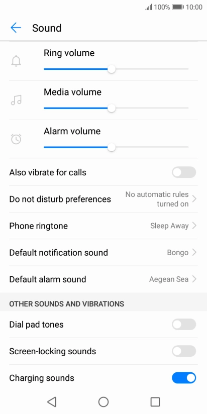 Press the Home key to return to the home screen.