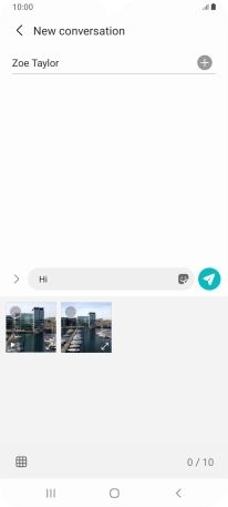 Press the gallery icon and go to the required folder.