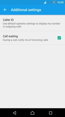 Press Call waiting to turn the function on or off.