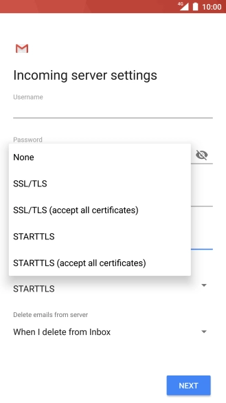 Press None to turn off the function.