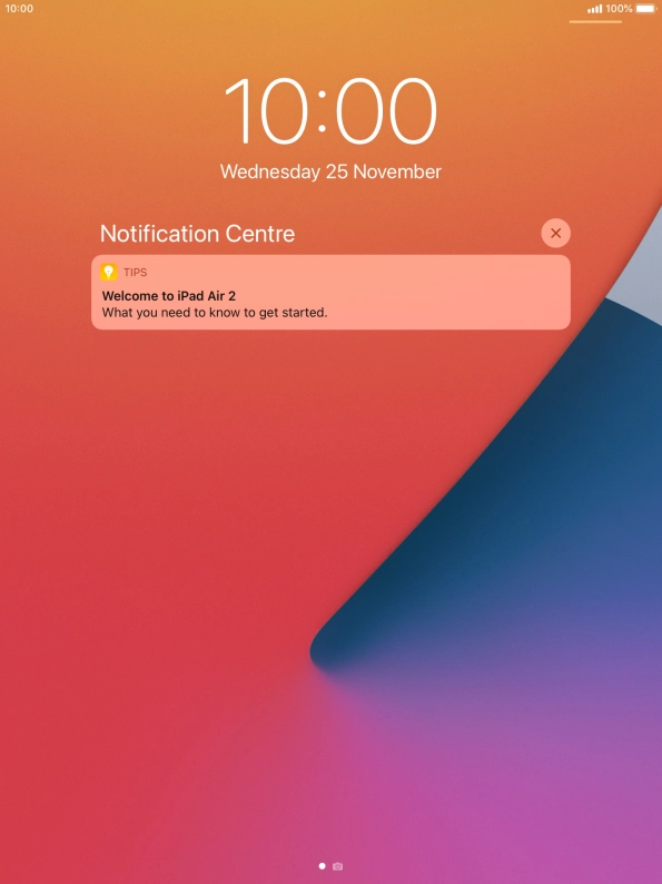 Press the required notification and follow the instructions on the screen to use the selected function.