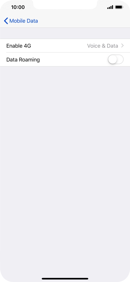 Press Enable 4G.