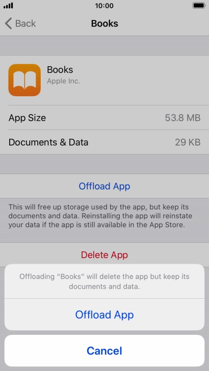 Press Offload App.