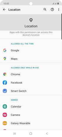Press the required app.