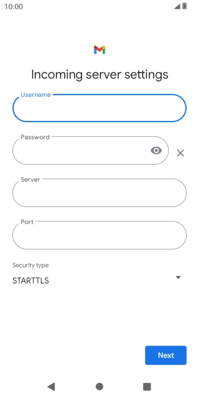 Press the field below 