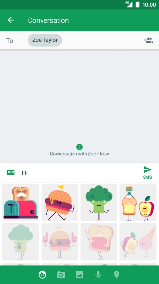Press the picture icon.