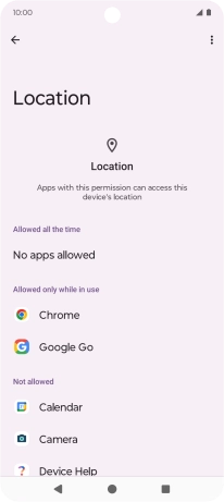 Press the required app.