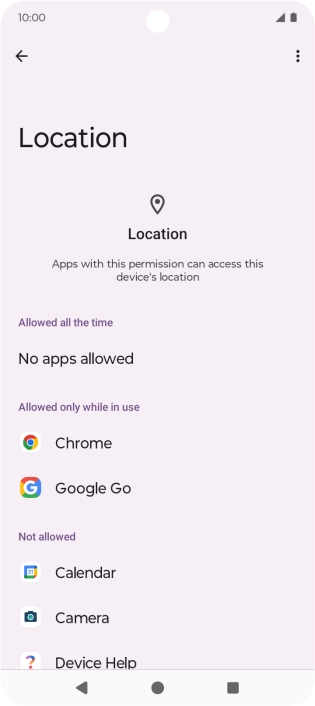 Press the required app.