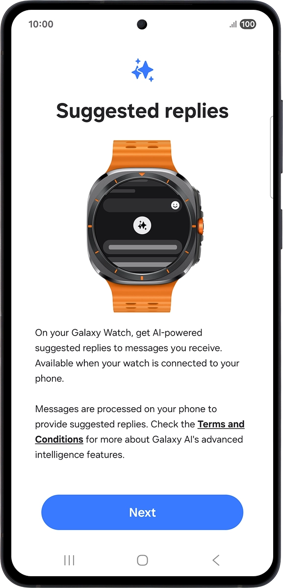 On your phone: Press Next.
