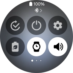 Press the sound mode icon the necessary number of times to turn silent mode on or off.