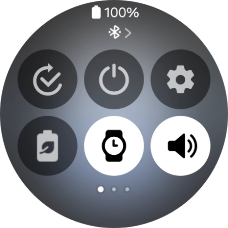 Press the sound mode icon the necessary number of times to turn silent mode on or off.