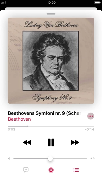 Press arrow right to go to the next audio file.