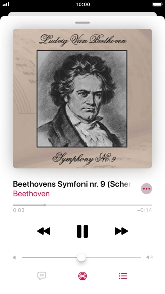Press arrow right to go to the next audio file.