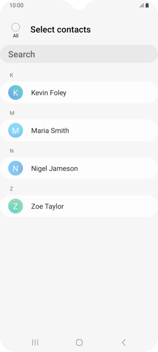 Press the field above 