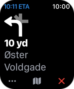 Follow the instructions on the screen to go to the required destination.