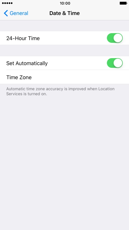 Press the Home key to return to the home screen.