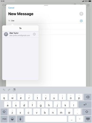 Press the required contact.
