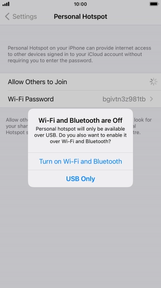 If Wi-Fi is turned off, press Turn on Wi-Fi and Bluetooth.