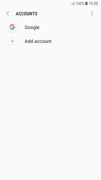 Press the required account.