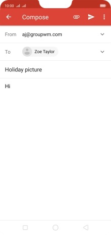 Press the attachment icon.