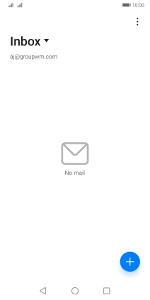 If this screen is displayed, you email account has been recognised and set up automatically. Follow the instructions on the screen to key in more information and finish setting up your phone.