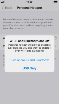 If Wi-Fi is turned off, press Turn on Wi-Fi and Bluetooth.