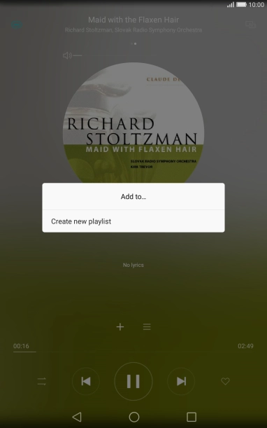 Press Create new playlist.