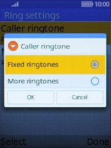 Highlight Fixed ringtones.