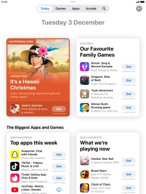 Press the search icon.