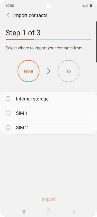 Press the name of the SIM.