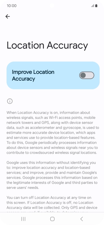 If you press the indicator next to 
