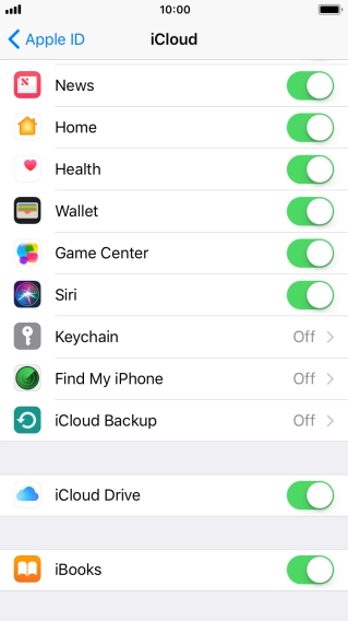 Press iCloud Backup.