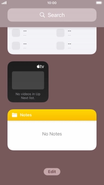 Press and hold the required Widget Stack.