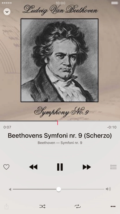 Press arrow right to go to the next audio file.