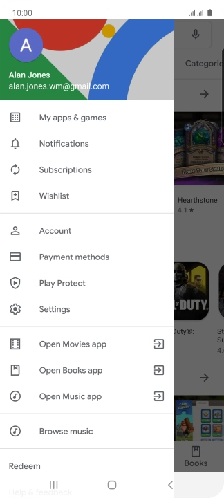 Press My apps & games.