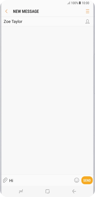 Press the attachment icon.