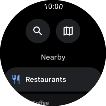 Press the search icon.