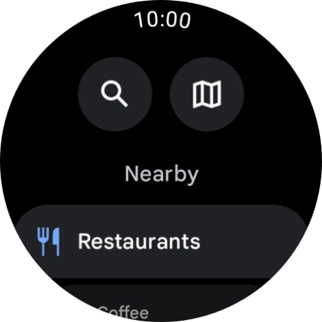Press the search icon.