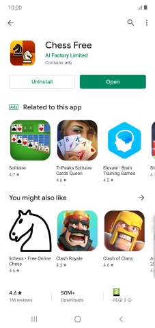 Press the Home key to return to the home screen.