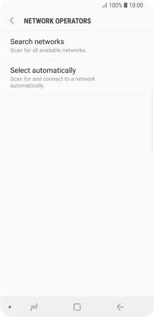 If you want to select a network manually, press Search networks and wait while your phone searches for networks.