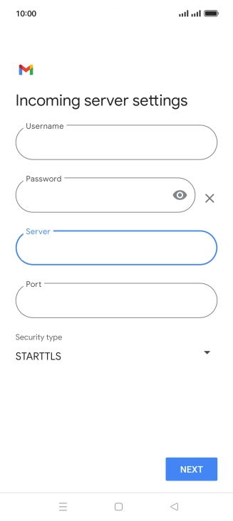 Press the field below 